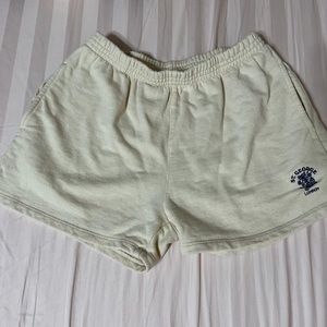John Galt Rosa Sweatshorts in Cream